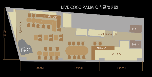 ココパーム店内見取り図